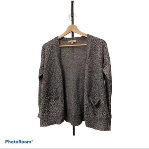 MADEWELL BLACK AND WHITE CARDIGAN